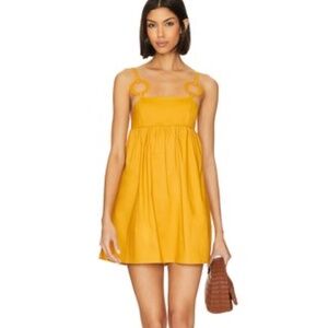 Saudade Bahama Mini Dress in Yellow Gold